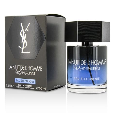 yves saint laurent l'homme eau electrique|ysl la nuit homme bleu electrique.